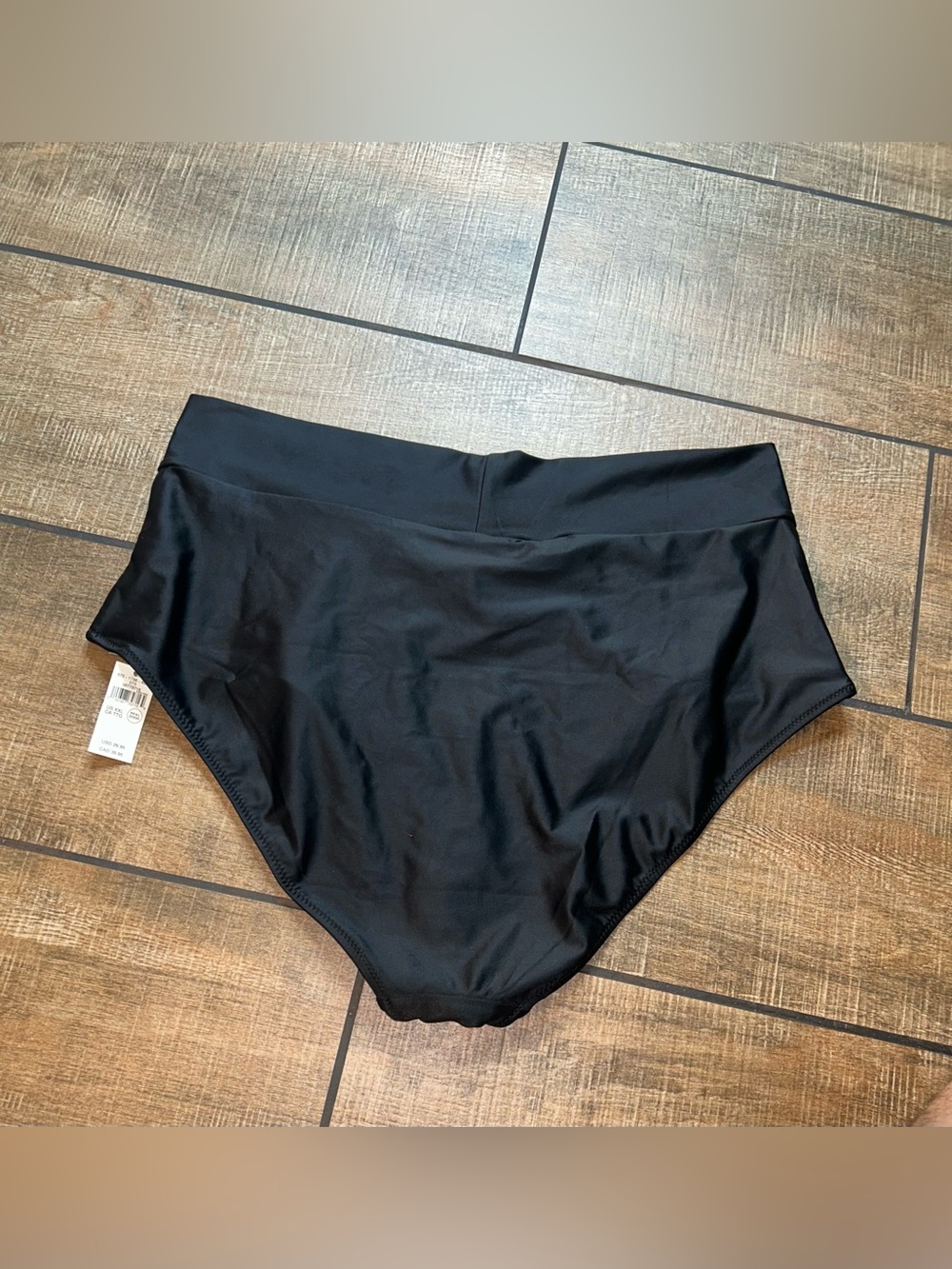 AERIE High Wrap Waist Black Swim Bottoms Sz XXL